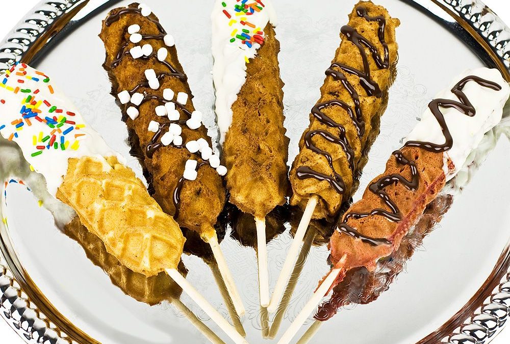 Lolliwaffles on a plate