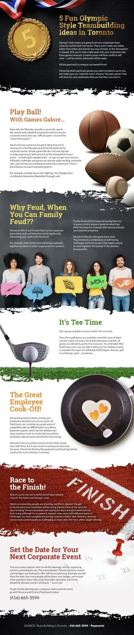 A long graphical list of Olympic Games Tips