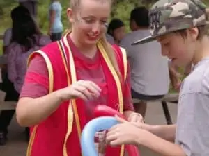 Balloon Twister and kid