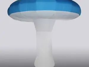 10ft Tall Blue Mushroom Inflatable