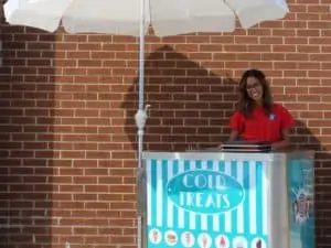Teal Ice Cream Cart
