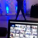 Dancer and zoom screen