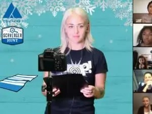 Seasonal virtual game with host and participants