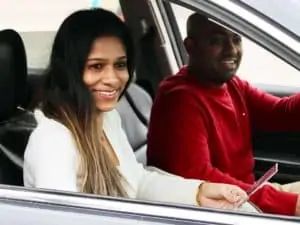 Couple in car